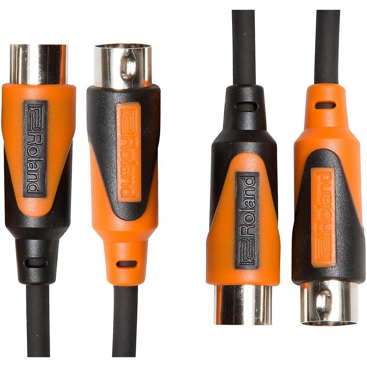 Двойной MIDI-кабель серии Roland Black 10 футов черного цвета