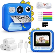 Kids Camera Instant Print, Toddler Cameras Birthday Instant Print Toys for Kids