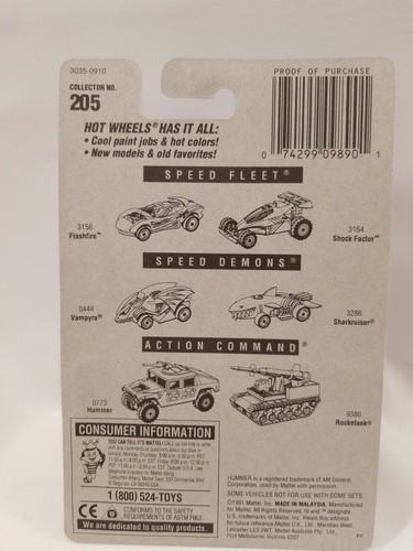 Hot Wheels #205 Treadator light green with purple canapy and hotwheels logo nip - Picture 4 of 6
