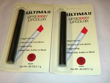 NIP Lot of 2 Ultima II Lip Sexxxy LipColor Colour Drop Dead Red .06oz