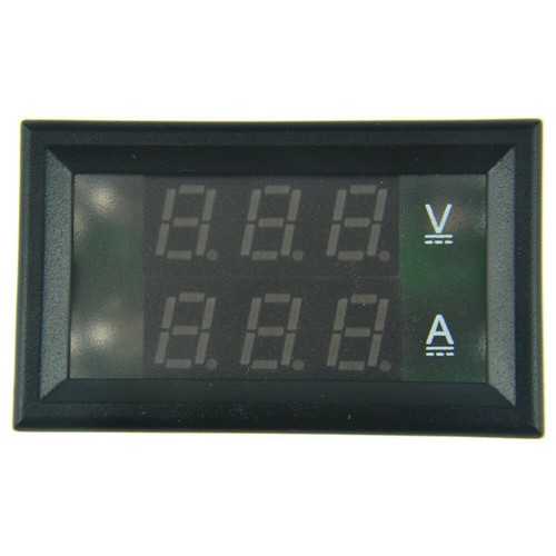 12V Dual LED Digital Kfz Voltmeter Amperemeter DC 0-100V 0-50A Range - Bild 2 von 8