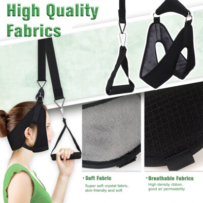 Cervical Neck Traction Device Over-The-Door Portable Neck Stretcher Home Door