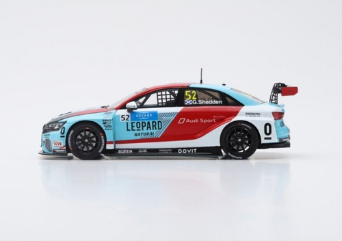 MODELLINO DIECAST AUTO SPARK 1:43 AUDI RS3 RACE 3 WTCR MARRAKESH 2019 MODELLISMO - Picture 5 of 8