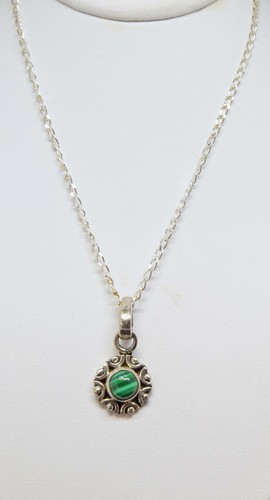 Colgante de plata de ley verde - Imagen 2 de 4