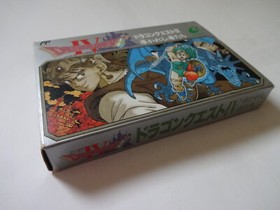 DRAGON QUEST IV 4 Nintendo Famicom ENIX NES 1990 w/Box Manual Hagaki From Japan