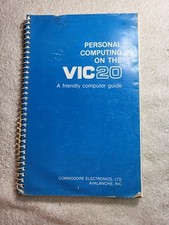 Personal Computing on the Vic20 Guide Book Commodore Avalanche