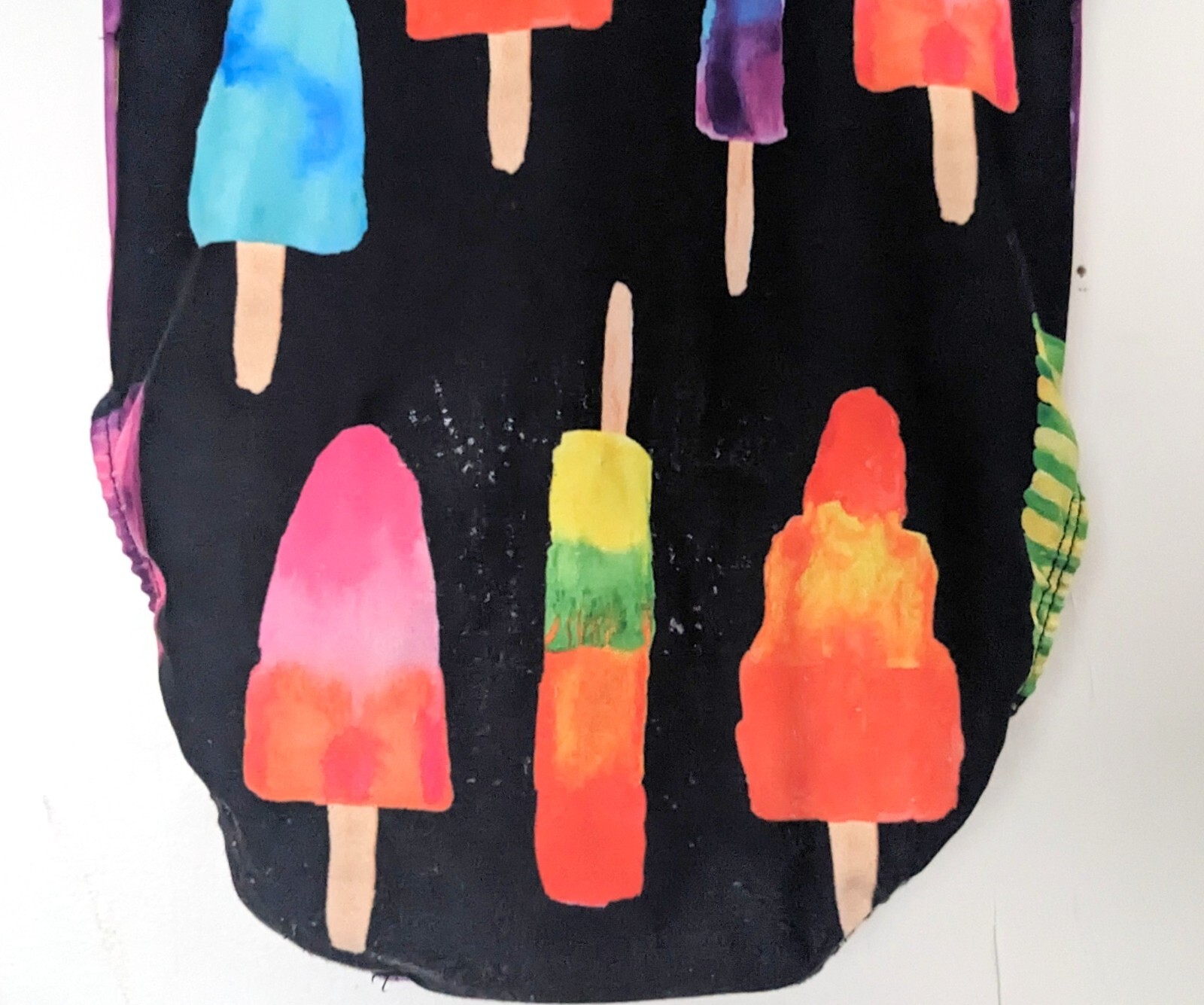 Plum Practicewear Gymnastics Leotard Flip Side Mesh Popsicle Print Size CS