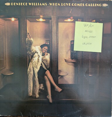 Deniece Williams When Love Comes Calling Vinyl Record VG+/G+ CBS83202 1977 