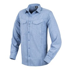 Helikon Tex Defender Mk2 Gentleman Shirt Melange Light Blue Long Sleeve Hemd S