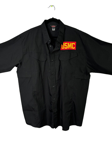 Tru-Spec 24-7 Series Mens 2XL Short Sleeve Ultralight Shirt Tactical USMC Patch - Picture 3 of 15