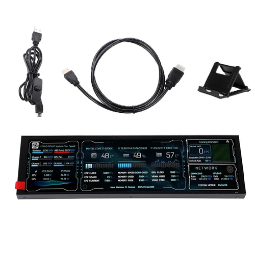 8.8 Inch Strip LCD Display Panel Screen 1920*480 | CPU GPU RAM SSD Info PC Mac - Picture 7 of 10