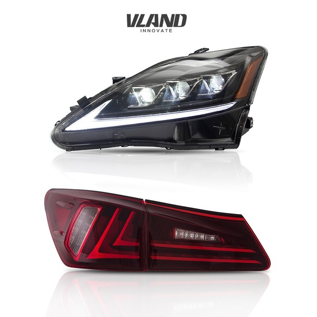 VLAND LED Headlights + Tail Lights For Lexus IS250 350 ISF 20062013 2