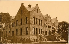 SANTA BARBARA HIGH SCHOOL. SANTA BARBARA, CA. CALIFORNIA. SEPIA TONE. DB.
