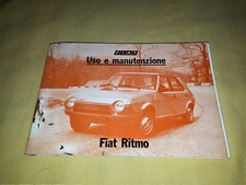 LIBRETTO USO E MANUTENZIONE FIAT RITMO 1981 11° Edizione 