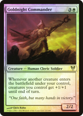 MTG FOIL Goldnight Commander  - Avacyn Restored #022