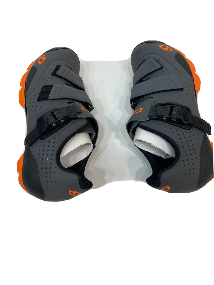 Giro Privateer R 骑行鞋 MTB 39.5 男式 US 7 黑影火焰橙色新品 — 第 3/4 张图片