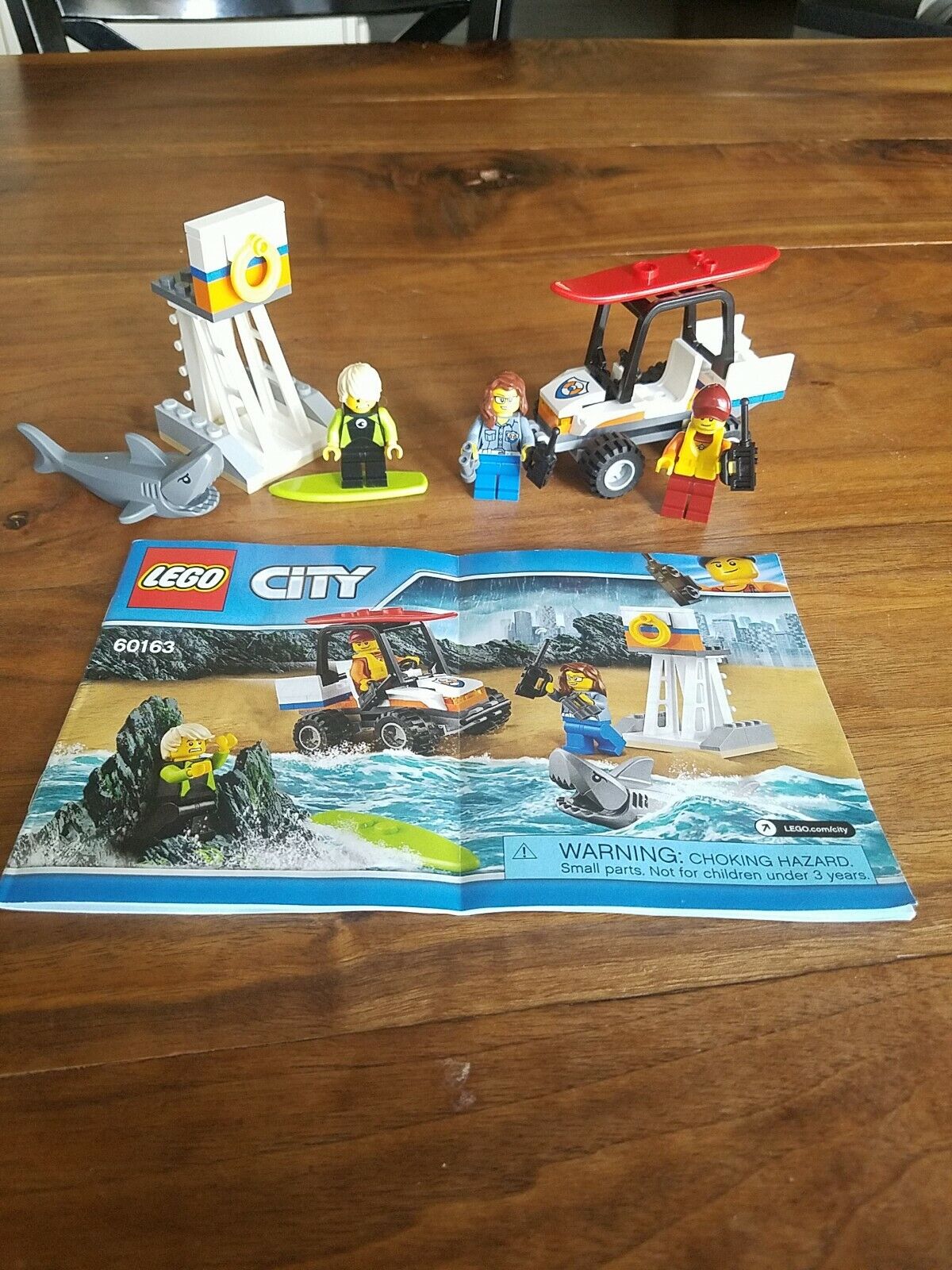 100% complete Lego City COAST GUARD STARTER SET 60163 w/ instructions 