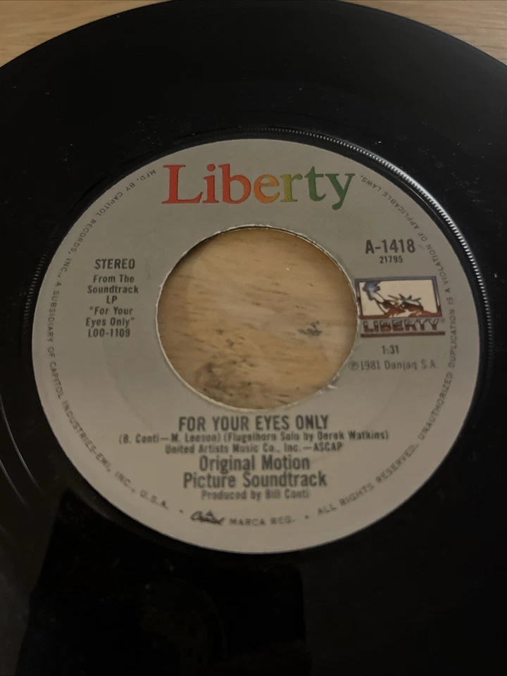 SHEENA EASTON “FOR YOUR EYES ONLY” Liberty 45rpm (1981) Foto 3 de 4