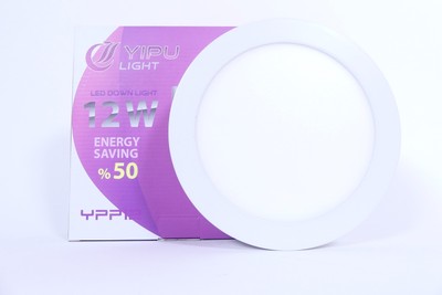 LED Downlight 12 Watt Aufputz Deckenlampe Lichtfarbe 6500K Rund Ø 170mm #D7