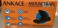 6 Pack Large Mouse Traps Killer Reusable Snap Trap for Rat Mice Ankace