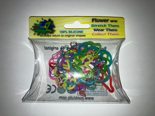 Pulseras elásticas Silly Bandz 24 flores y formas de insectos 2 12 paquetes TOTALMENTE NUEVAS - Imagen 3 de 8