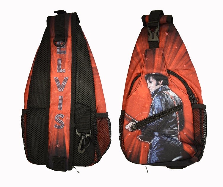New Red 68 Lights Elvis Presley Sling Tote Bag Shoulder Messenger The King  Gift