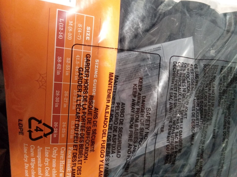 Halloween Niños Rojo Ninja Halloween Disfraz Mono Talla L [12-14] Foto 4 de 4