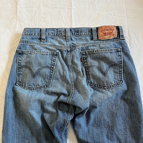 Levi's 514 Mens Jeans Size 38 x 30 Straight Leg Cotton Slim Fit Worn-In Faded - Picture 7 of 12