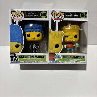 #ad Funko Pop Hugo Simpson 1262 amp; Skeleton Marge The Simpsons Treehouse of Horror $19.99