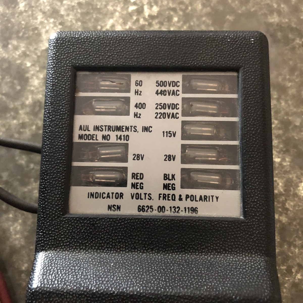 AUL Instruments 1410 Line Voltage Indicator NSN 6625-00-132