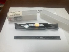 Cleveland C33725, 7/8" HSS Square CC Double End Mill, 2 Flute, TiCN, USA Made