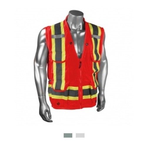 Radwear by Radians High Visibility Safety Vest Surveyor ANSI Class 2 Large - Picture 4 of 5
