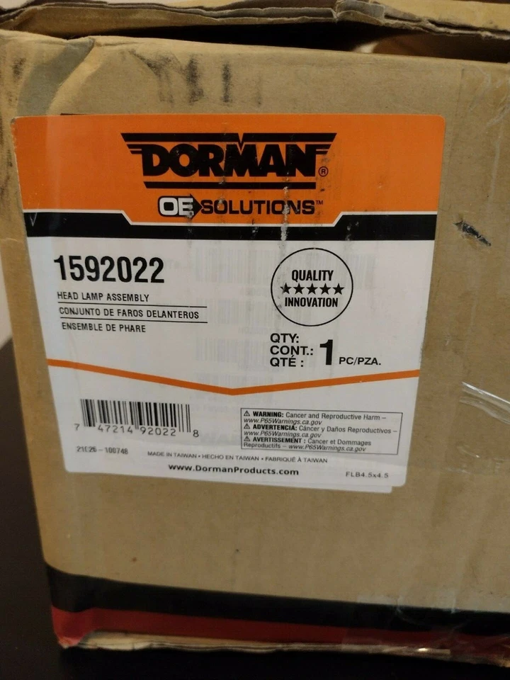 Сменная фара со стороны пассажира для Honda Accord 2003-2007 Dorman 1592022 - Изображение 2 из 4