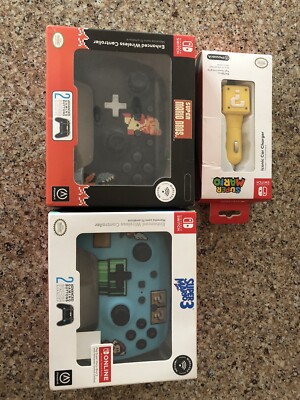 Super Mario Nintendo Switch Wireless Controller Pack by Power A w/BONUS!
