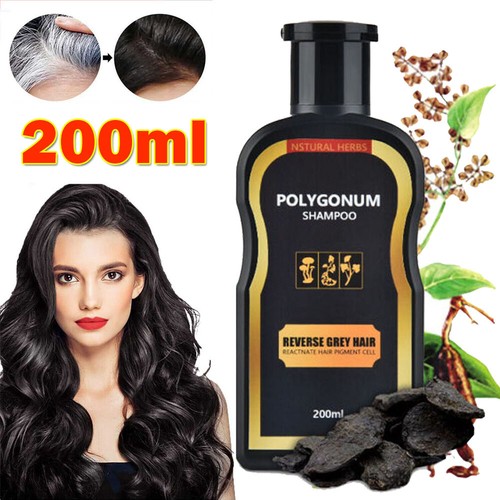 Grey Hair Reverse Polygonum Multiflorum Essence Shampoo Natural Hair Darkening - 第 1/15 張圖片