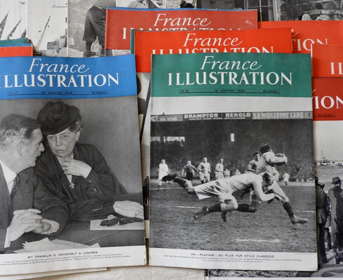 Journal FRANCE ILLUSTRATION : année 1946 (Lot x40 numéros) - Picture 4 of 21