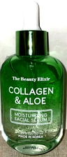 The Beauty Elixir *COLLAGEN & ALOE ~ Moisturizing Facial Serum ~ 1.69 fl oz
