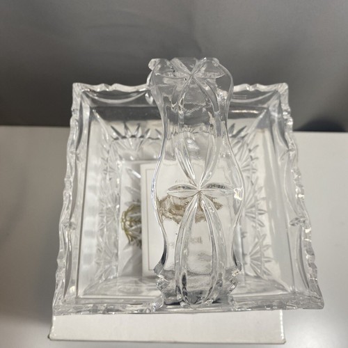 Shannon Crystal NEW Freedom Collection 7” Square Basket 24% Full Lead Crystal - Picture 8 of 12