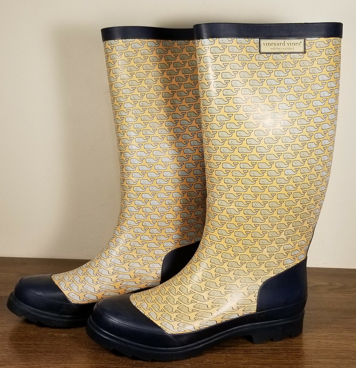 Vineyard Vines Sailboat Rain Boots Martha\'s Vineyard Grey Rubber Size‎ 6 Vineyard Vines Martha main image 2