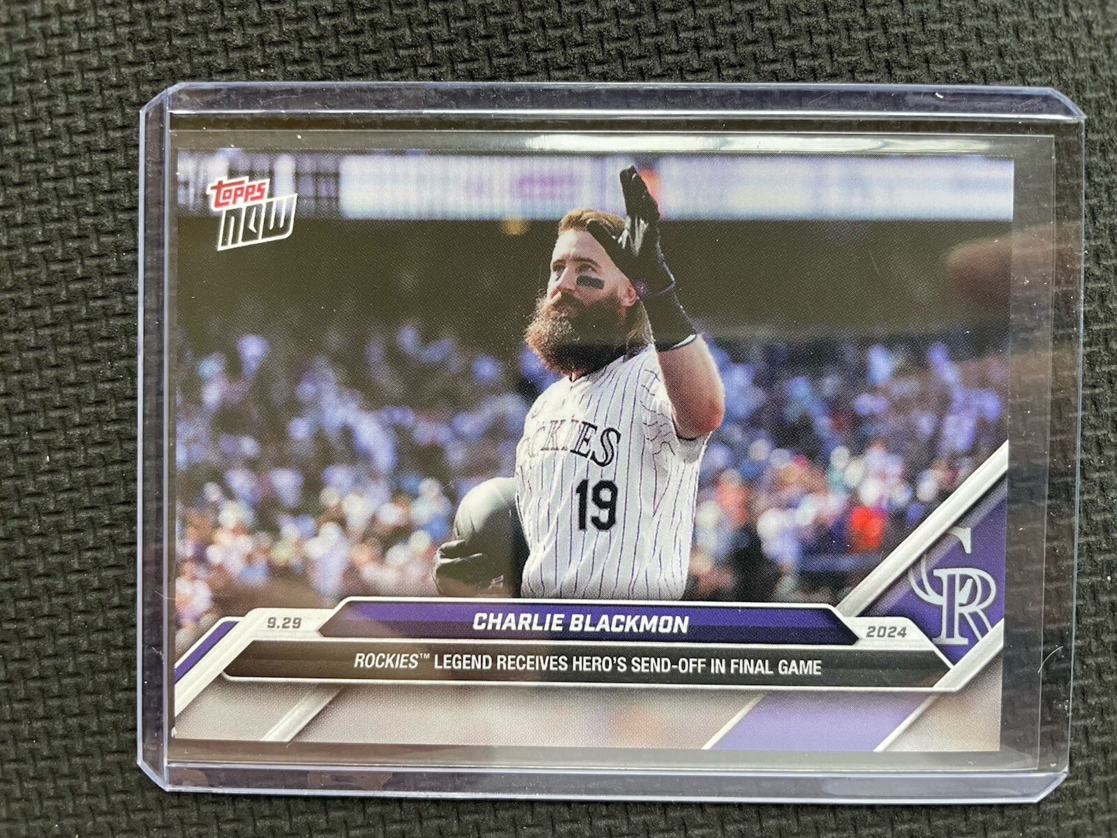 2024 MLB Topps NOW 774 CHARLIE BLACKMON FINAL GAME COLORADO ROCKIES /1348 Made