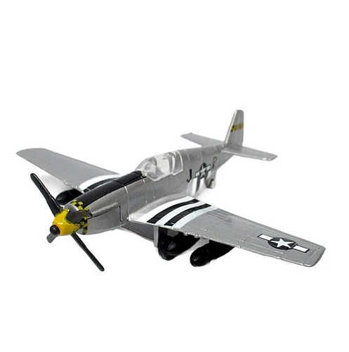 Modelo de avión fundido a presión P-51 Mustang Segunda Guerra Mundial, Motormax 4,5 pulgadas - Imagen 8 de 9
