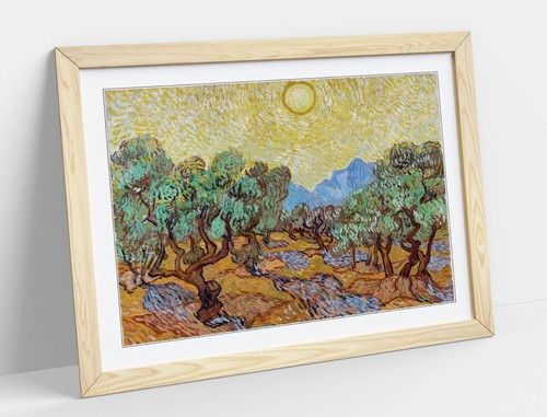 VINCENT VAN GOGH, OLIVE TREES -FRAMED WALL ART PAPER PRINT POSTER - Picture 9 of 10