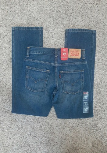 NEW NWT Boy's LEVI'S 511 Slim Fit Straight jeans - size 12 - 26 x 26 - Imagen 3 de 6