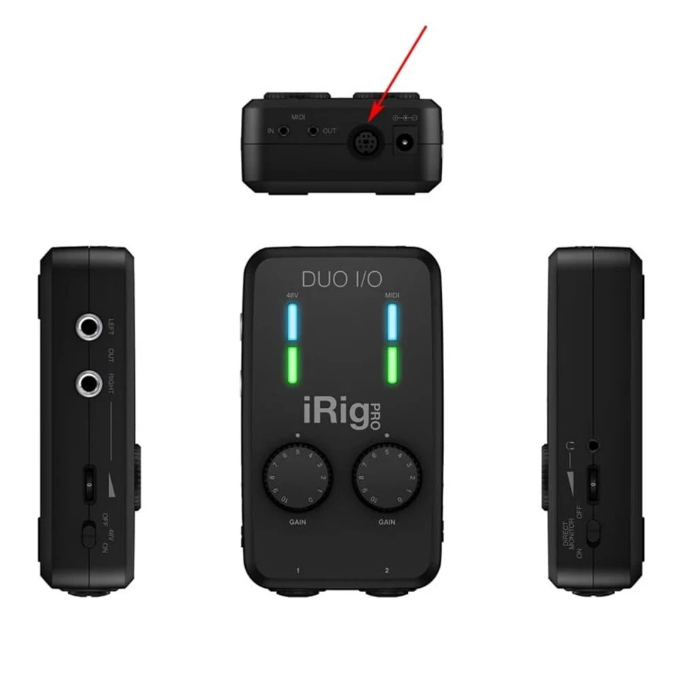 USB-A to Mini-Din Cable for IK Multimedia iRig Series iRig HD HD-A Keys I/O MIDI - Image 3 of 4