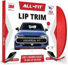 All-Fit Automotive | Lip Trim - Universal Fit - ¼ Inch - (Red)