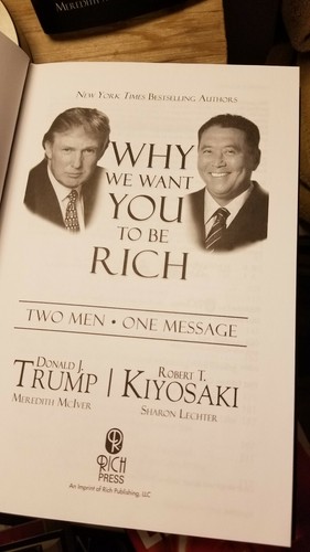 Why We Want You to Be Rich by Donald J Trump & Robert T Kiyosaki 1/1 HB DJ VGC!! - Foto 8 di 12