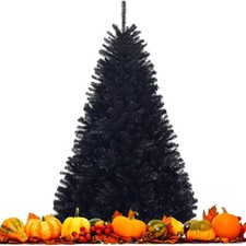 VILOBOS 8ft Black Christmas Tree Artificial P...
