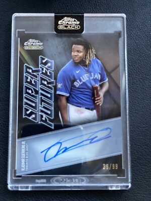 Vladimir Guerrero Jr SSP 2021 Topps Chrome Black Super