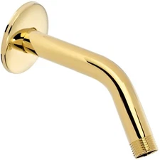 6 Inch Shower Arm And Flange (Aqua Elegante) - Polished Brass