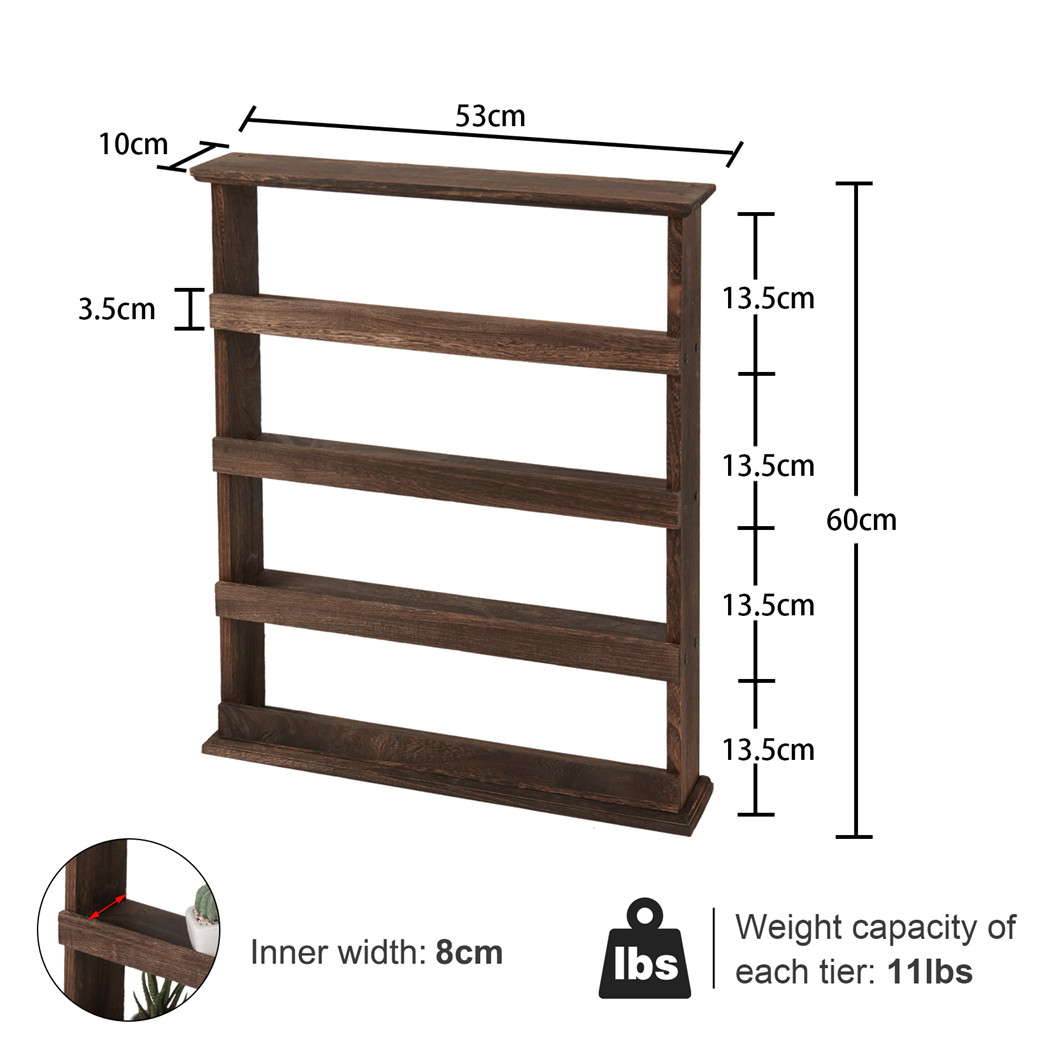 Holz Gewürzregal Küchenregal Gewürzständer Gewürzboard Schrankregal Küche Regal